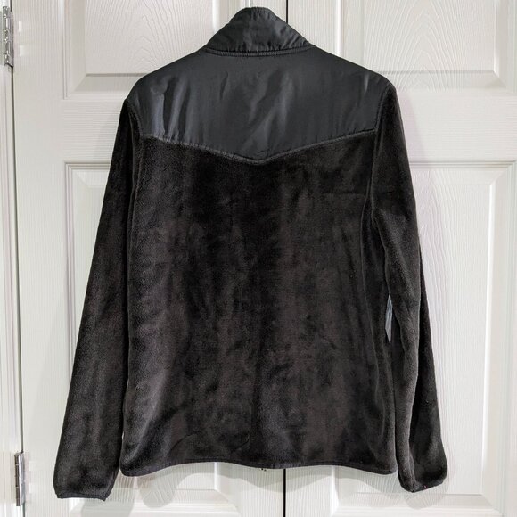Danskin Now Women's Fleece Jacket, XL 16/18, Black Soot, Zip Front, Long Sleeve - Picture 6 of 16